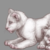 Achromatic Conjoined Cubs!